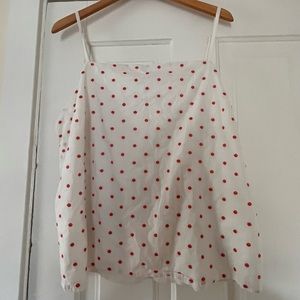 White and Pink Dot Cami